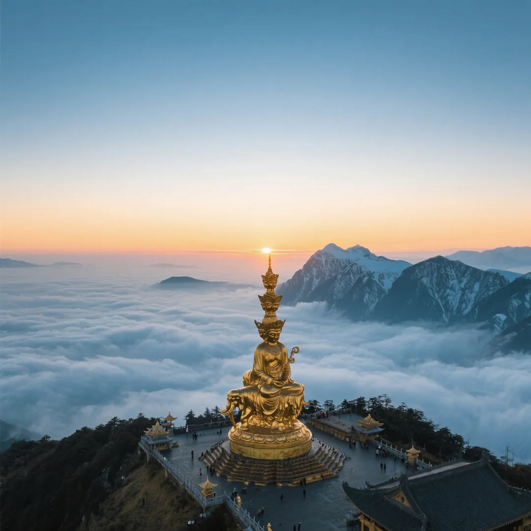 【Exclusive Car & Guide Services】2-Day UNESCO Heritage Escape: : Mount Emei and Leshan Giant Buddha & Hot Springs Resort（Chengdu Round Trip Packages）