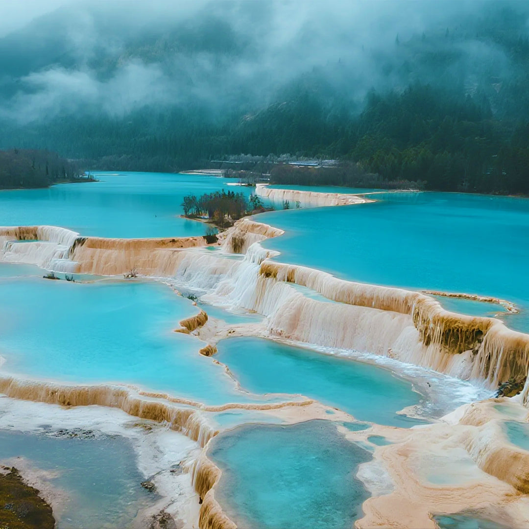【Exclusive Car & Guide Services】2-Day UNESCO Wonderland: Bullet Train to Jiuzhaigou & Huanglong Scenic Area（Chengdu Round Trip Packages）